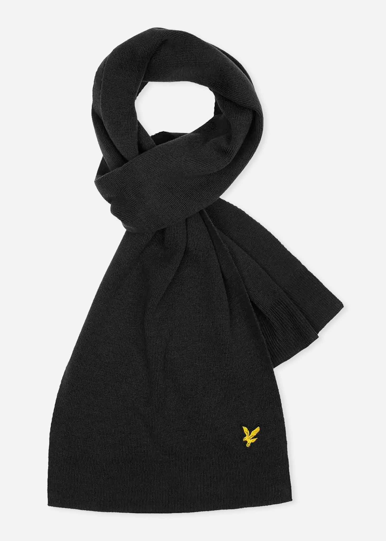 Lyle & Scott Mutsen Beanie, Scarf, Gloves set - true black