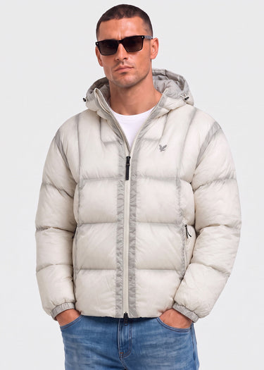 Lyle & Scott Jassen Translucent puffer jacket - putty
