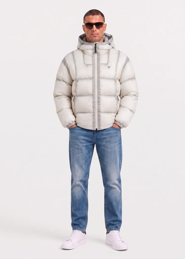Lyle & Scott Jassen Translucent puffer jacket - putty