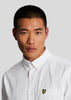 Lyle & Scott Overhemden  Cotton linen button down shirt - white 