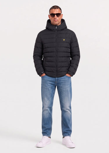 Lyle & Scott Jassen Hooded quilted jacket - jet black