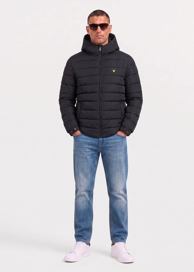 Lyle & Scott Jassen Hooded quilted jacket - jet black