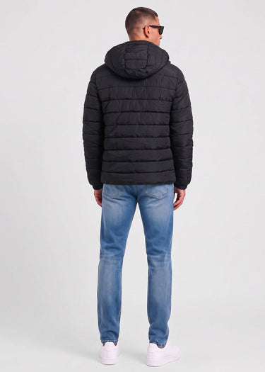 Lyle & Scott Jassen Hooded quilted jacket - jet black