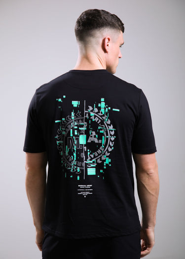Marshall Artist T-shirts Glitch theory back print t-shirt - black