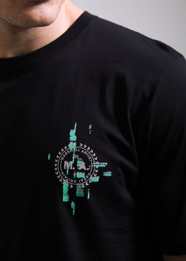 Marshall Artist T-shirts Glitch theory back print t-shirt - black