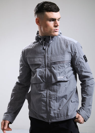 Marshall Artist Jassen Sicuro hooded overshirt - volcanic grey