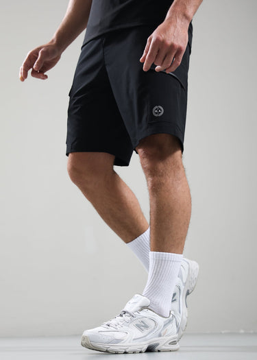 Marshall Artist Korte Broeken Trail cargo short - black