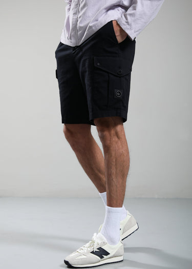 Marshall Artist Korte Broeken Ainsdale cargo short - black