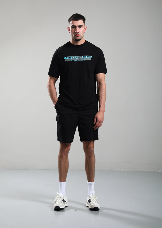 Marshall Artist Korte Broeken Vanguard cargo short - black