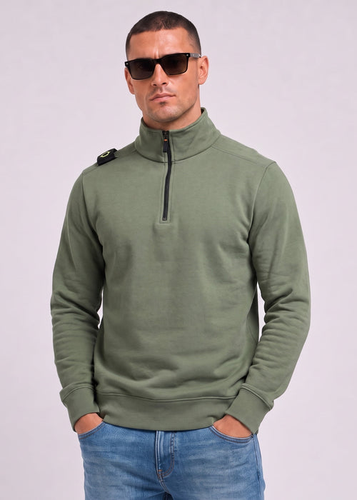 Training quarter zip sweatshirt - bronze green