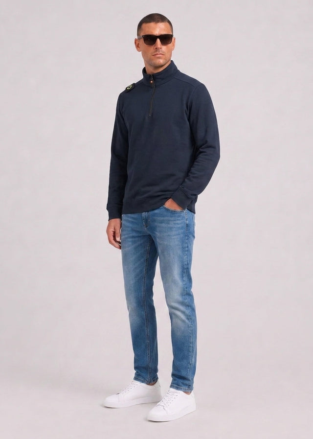 MA.Strum Truien Training quarter zip sweatshirt - ink navy
