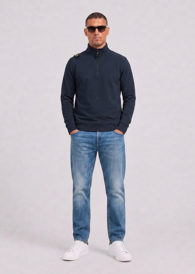 MA.Strum Truien Training quarter zip sweatshirt - ink navy