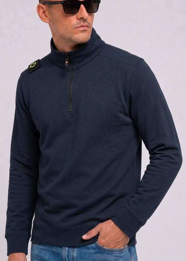 MA.Strum Truien Training quarter zip sweatshirt - ink navy