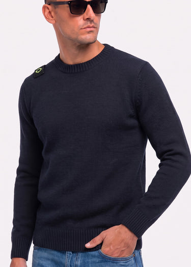 MA.Strum Truien Oka crew sweater - dark navy