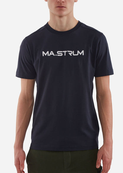 MA.Strum T-shirts  MA.Strum chest print tee - ink navy 