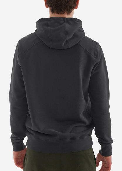 MA.Strum Hoodies  Cracked logo hooded sweat - black 