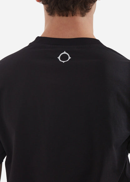 MA.Strum T-shirts  Cracked logo tee - black 