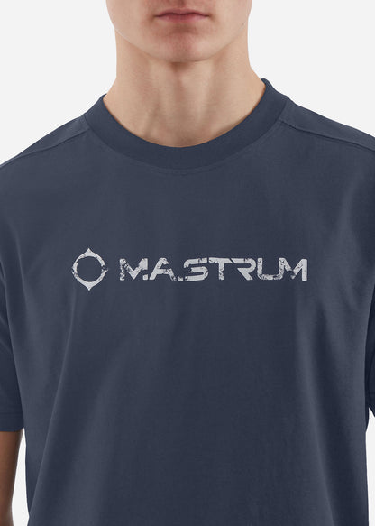 MA.Strum T-shirts  Cracked logo tee - ink navy 