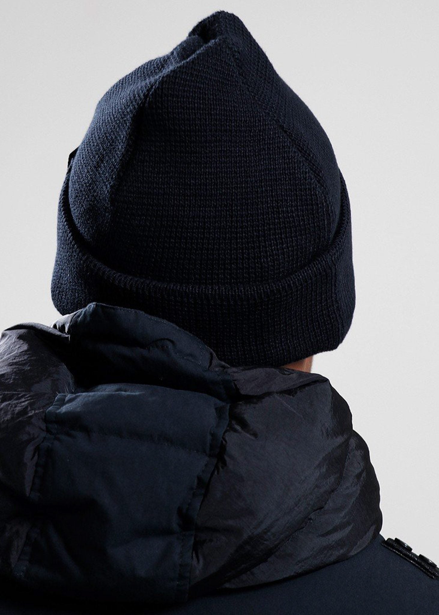 MA.Strum Mutsen  Milano knit beanie - black 