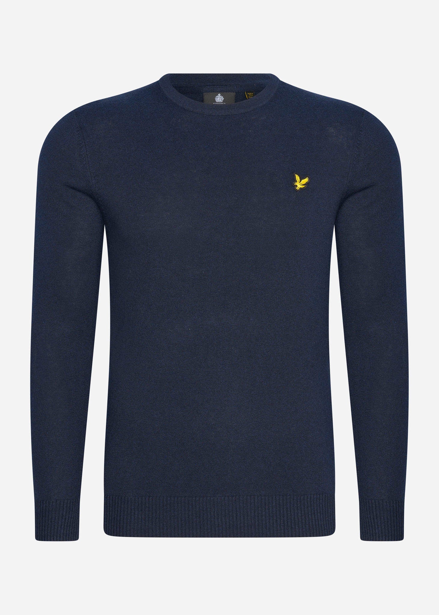 Lyle & Scott Truien Cotton merino crew neck jumper- dark navy