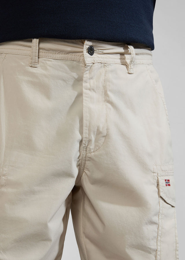 Napapijri Shorts  Noto 2.0 short - beige silvr 