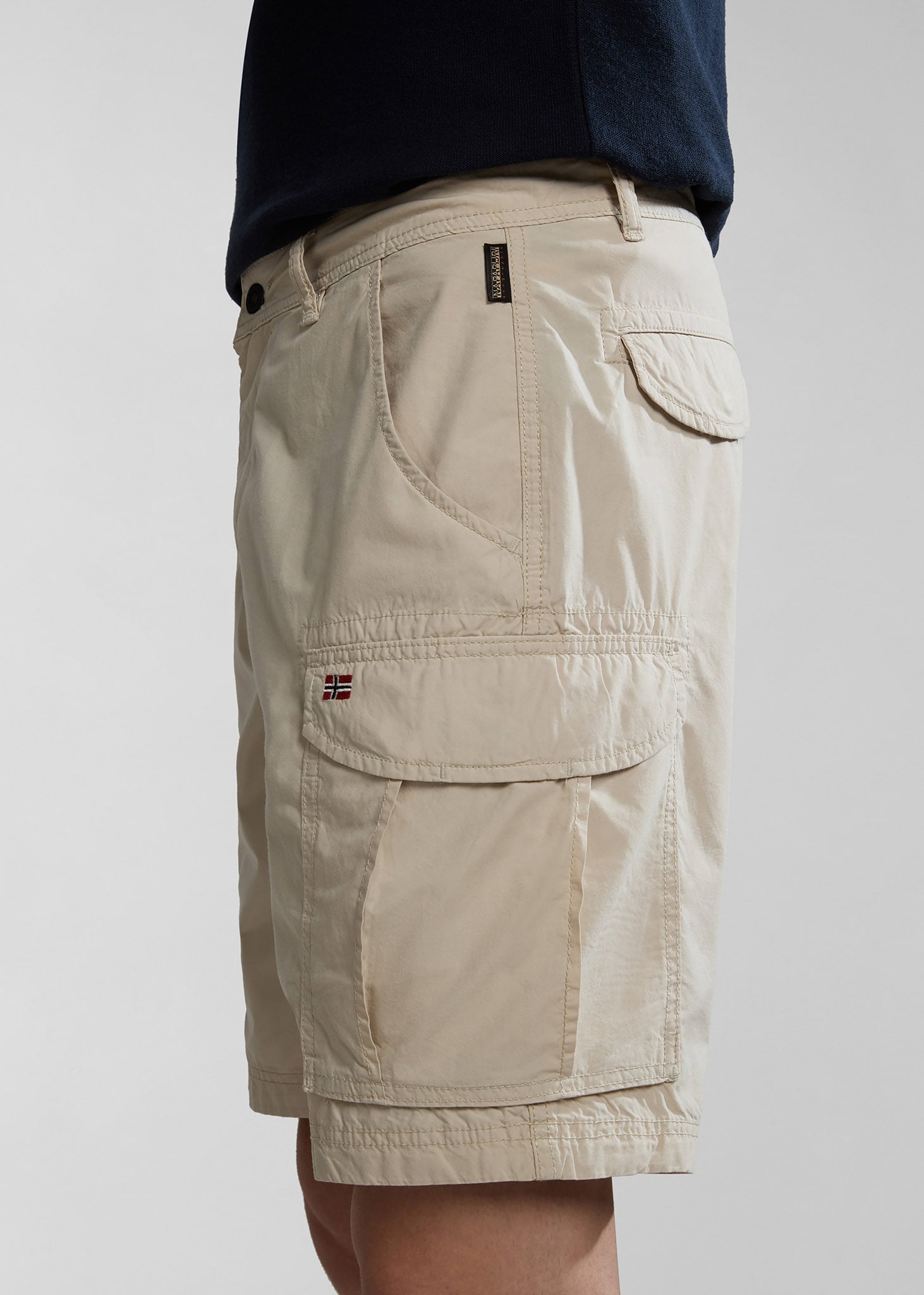 Napapijri Korte Broeken  Noto 2.0 short - beige silvr 