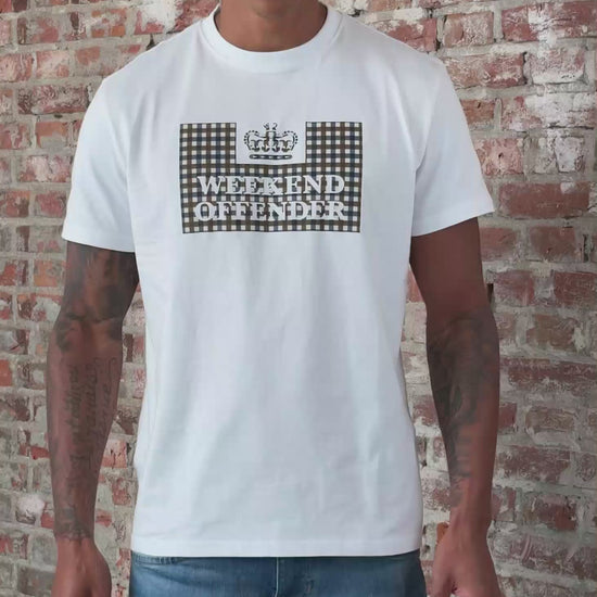 Weekend Offender T-shirts Shevchenko - white mid house check