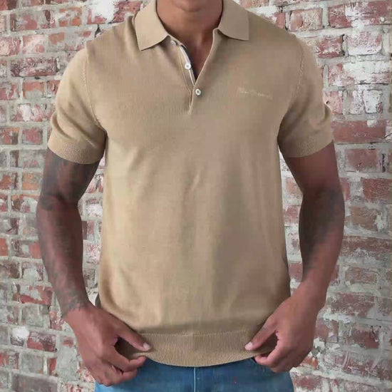Ben Sherman Polo's Signature ss polo - sand