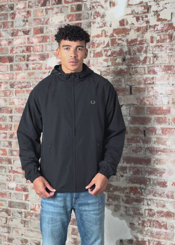Fred Perry Jassen Hooded shell jacket - black