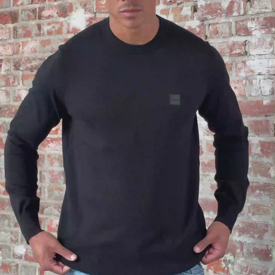 Hugo Boss Truien Kanovano sweater - black