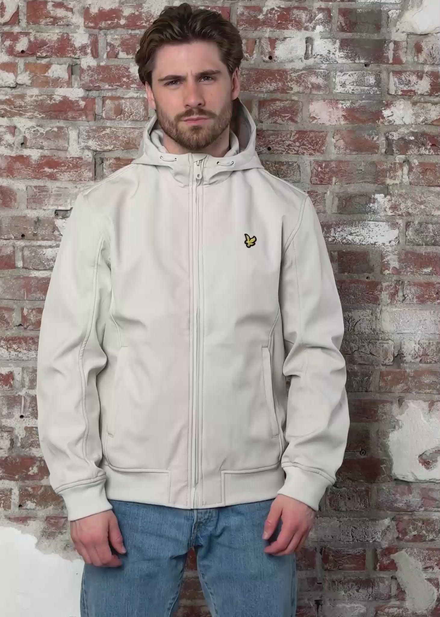 Lyle & Scott Jassen Mesh back softshell jacket - cove