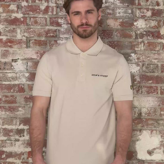 Lyle & Scott Polo's Embroidered polo shirt - cove dark navy