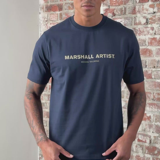 Marshall Artist T-shirts Costal erosion t-shirt - navy