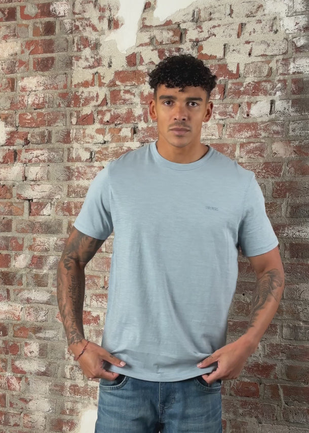 Hugo Boss T-shirts Tegood - light pastel blue