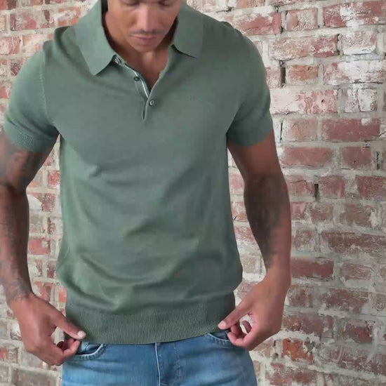 Ben Sherman Polo's Signature ss polo - olive