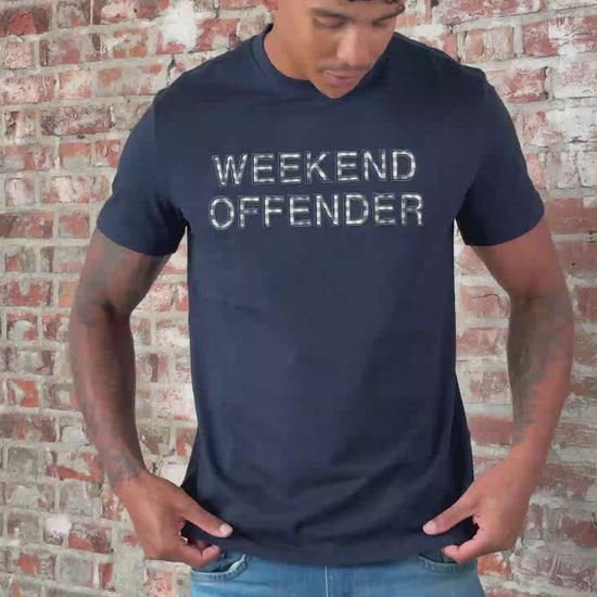 Weekend Offender T-shirts Tornaco - navy mid house check