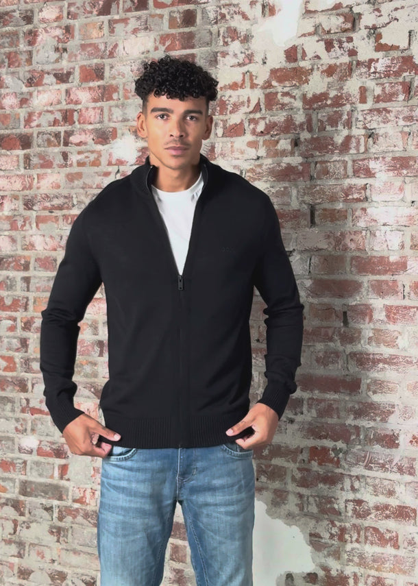 Hugo Boss Vesten Avac full-zip - black