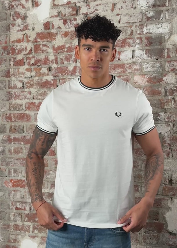 Fred Perry T-shirts Twin tipped t-shirt - white