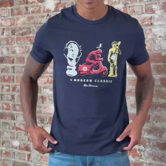 Ben Sherman T-shirts Statue tee - dark navy