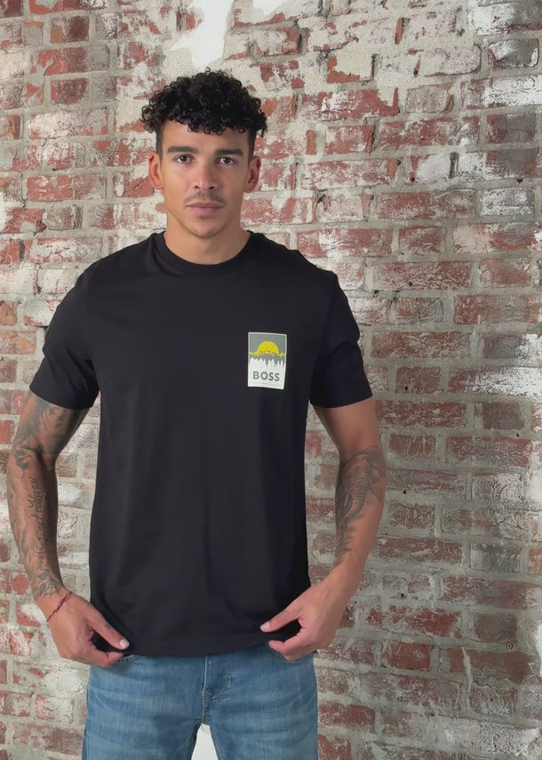 Hugo Boss T-shirts Te_plain - black