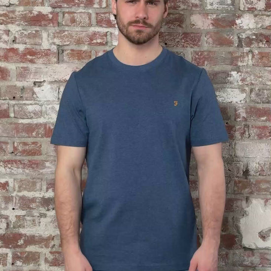 Farah T-shirts Danny reg ss tee - cold metal marl