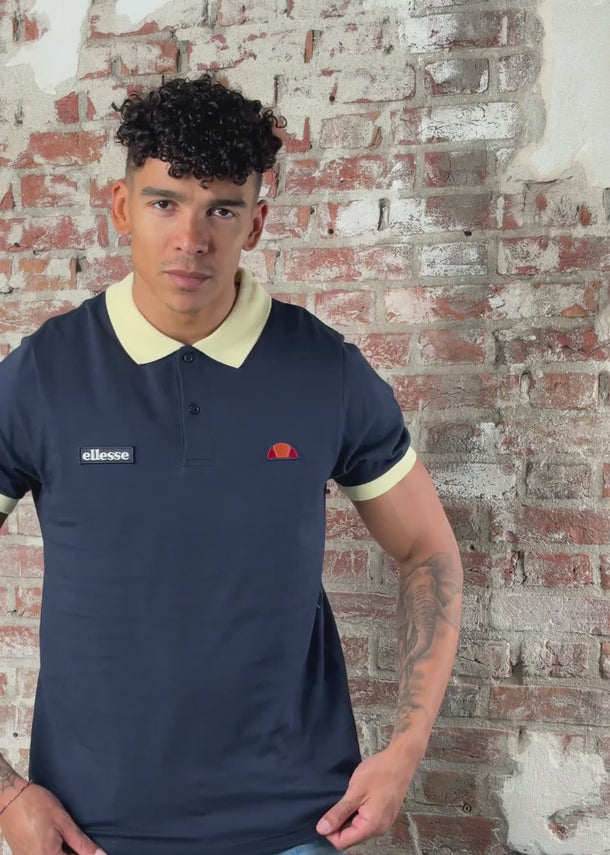 Ellesse Polo's Lessepsia polo - navy light yellow