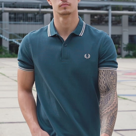 fred perry polo petrol blue