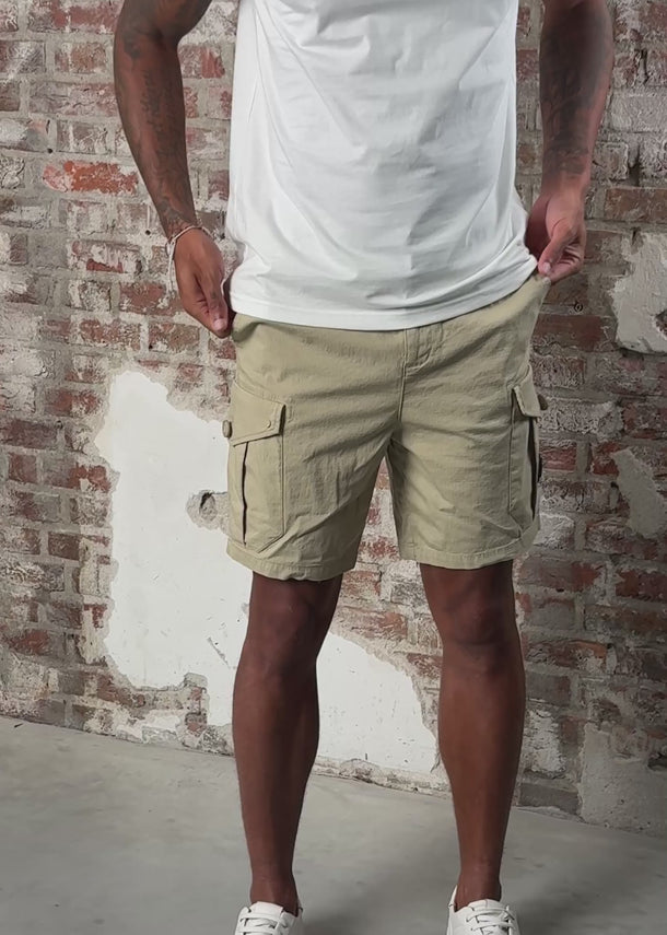 Marshall Artist Korte Broeken Ainsdale cargo short - stone