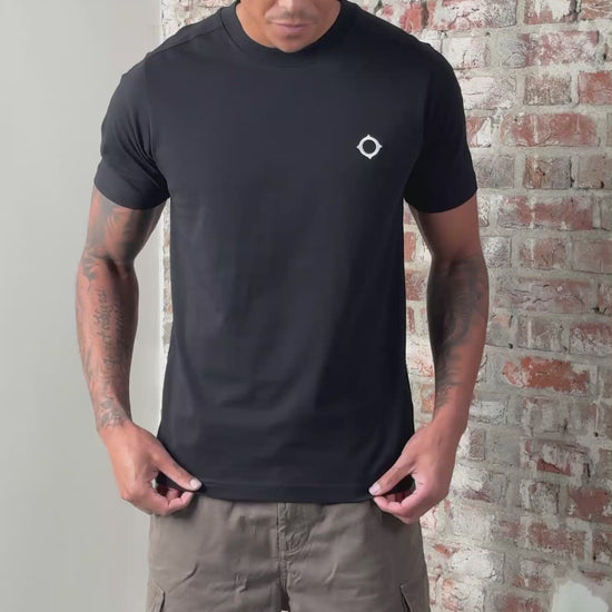 MA.Strum T-shirts SS icon tee - jet black