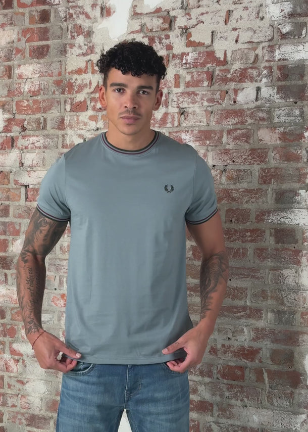 Fred Perry T-shirts Twin tipped t-shirt - stockport blue oxblood grassroots