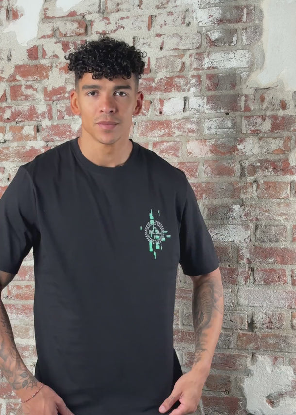 Marshall Artist T-shirts Glitch theory back print t-shirt - black