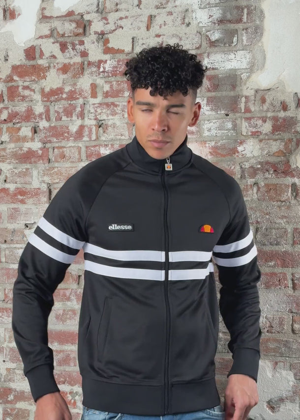 Ellesse Vesten Rimini track jacket - black white