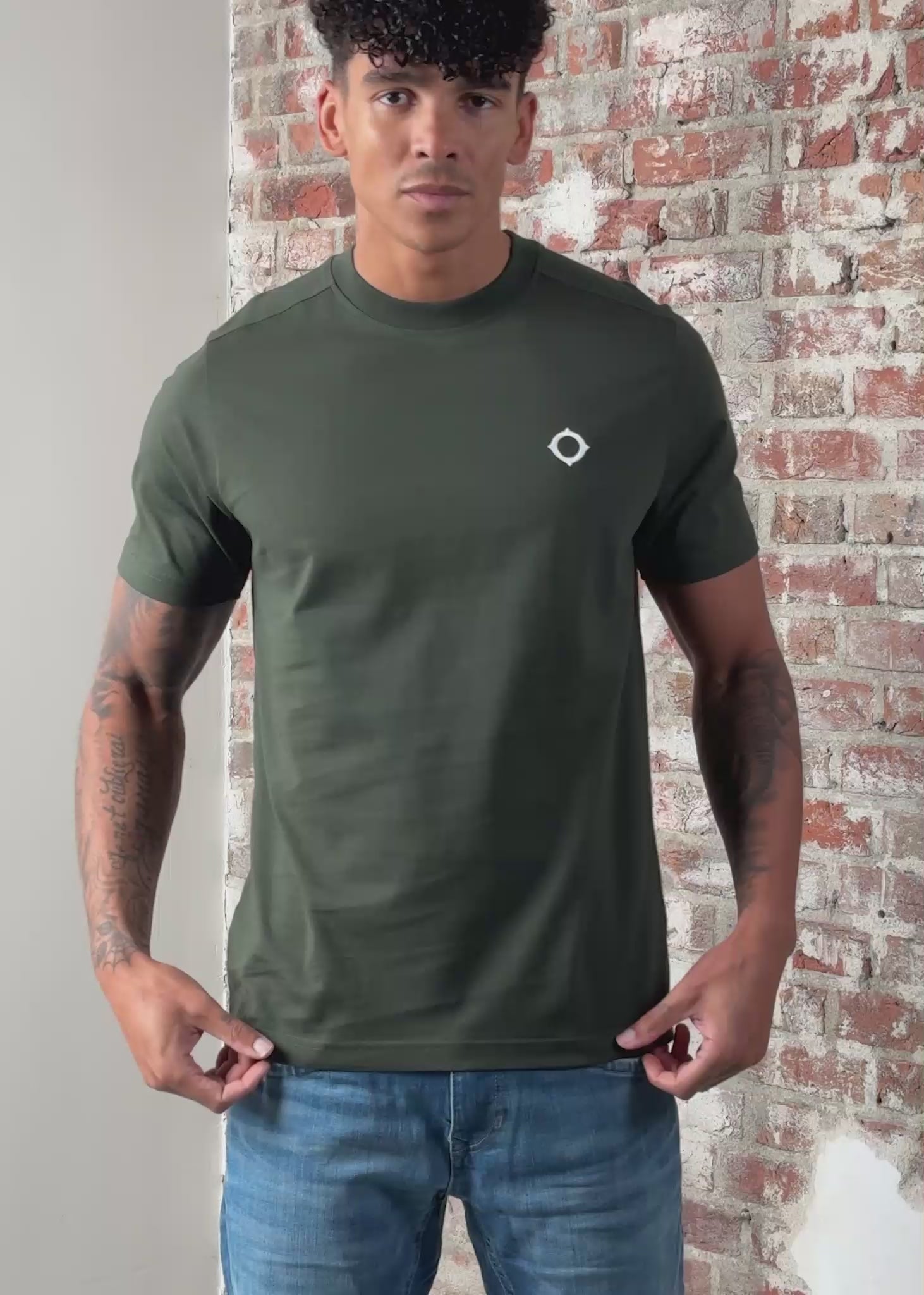 MA.Strum T-shirts SS icon tee - oil slick