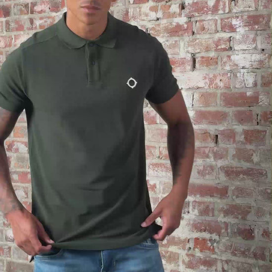 MA.Strum Polo's SS pique polo - oil slick